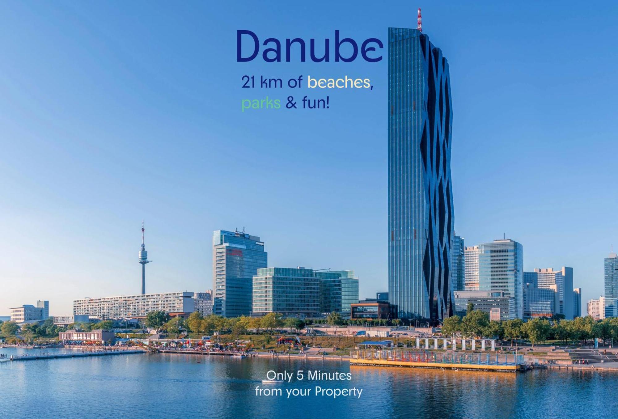 Pleasant 1Br Aprt. Near The Danube & Millenium T. Lejlighed Wien Eksteriør billede